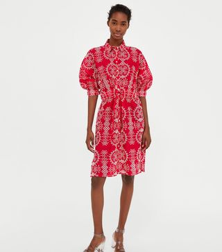 Zara + Embroidered Tunic
