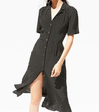 Urban Outfitters + Button-Down Midi Shirt Dress
