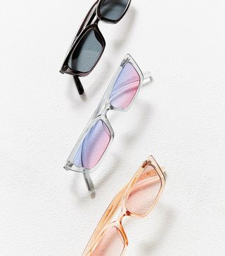 Urban Outfitters + Gigi Slim Rectangle Sunglasses
