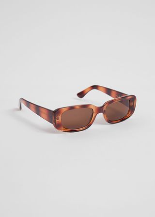 & Other Stories + Rectangular Silhouette Sunglasses