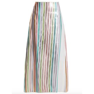 Carl Kapp + Spring Metallic Striped Skirt