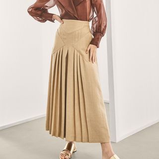 Massimo Dutti + Limited Edition Linen Skirt