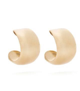 Fay Andrada + Koko Medium Hoop Brass Earrings
