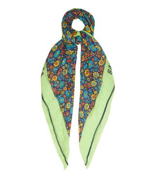 Balenciaga + Floral Silk-Blend Scarf