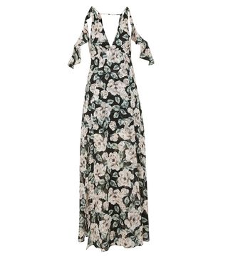 Topshop + Floral Cold-Shoulder Maxi Dress
