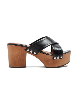 AlexaChung + Crossover Leather Clogs
