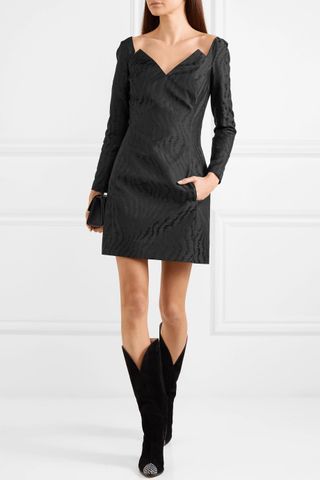 Givenchy + Moire-Jacquard Mini Dress