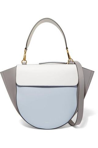 Wandler + Hortensia Medium Color-Block Leather Shoulder Bag