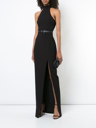 Likely + Fitted Halter Neck Gown