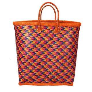 Soleil Bazaar + #BeachLife Basket in Bird of Paradise Orange