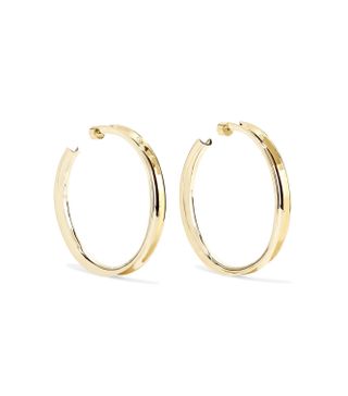 Jennifer Fisher + Reverse Gold-Plated Hoop Earrings