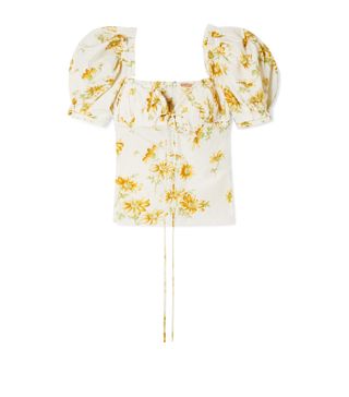 Brock Collection + Trixie Floral-Print Voile Top