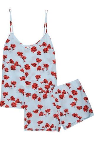 Equipment + Alexy Floral-Print Washed-Silk Pajama Set