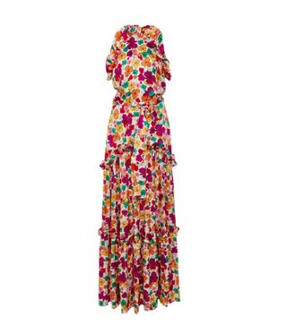 Borgo De No + Tatiana Floral-Print Silk Dress