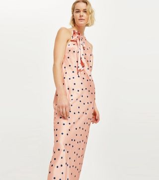 Topshop + Spot Jacquard Slip Dress