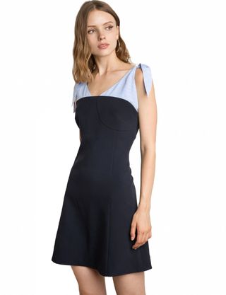 Pixie Market + Numero Shoulder Scarf Tie Dress