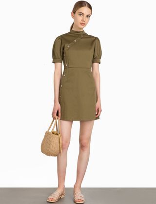 Pixie Market + Olive Snap Button Dress
