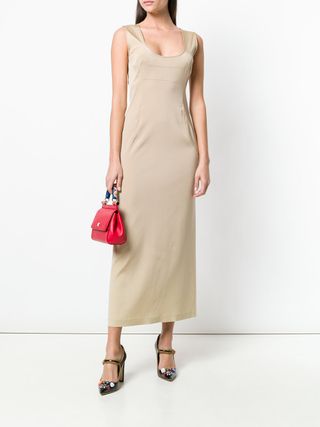Dolce & Gabbana + Sleeveless Bodycon Maxi Dress