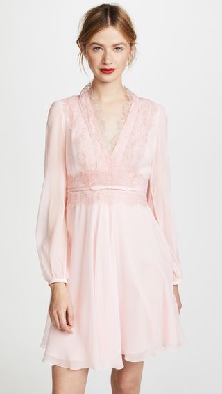 Giambattista Valli + Lace Trim Mini Dress