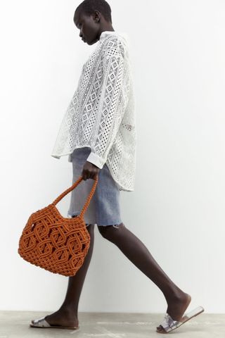 Zara + Mini Tote Bag