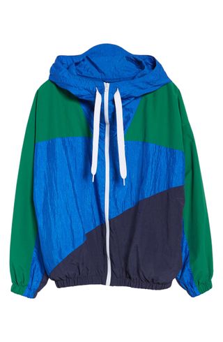 Kendall + Kylie + Colorblock Windbreaker Jacket