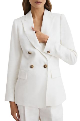 Reiss + Hollie Oversized Double-Breasted Blazer