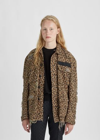 R13 + Shredded Leopard Abu Jacket