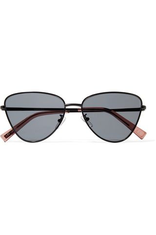Le Specs + Echo Cat-Eye Metal Sunglasses