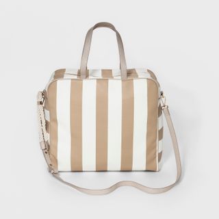 Who What Wear + Striped Square Weekender Bag