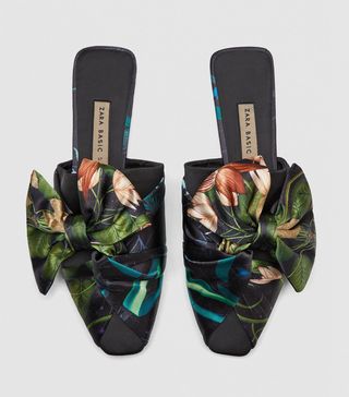 Zara + Floral Mules