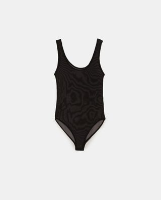 Zara + Semi-Sheer Bodysuit