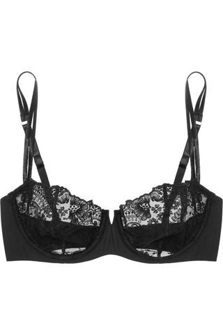 I.D. Sarrieri + Colette Embroidered Tulle and Stretch Balconette Bra