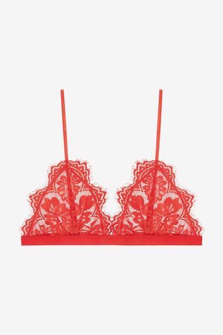 Anine Bing + Floral Lace Bra