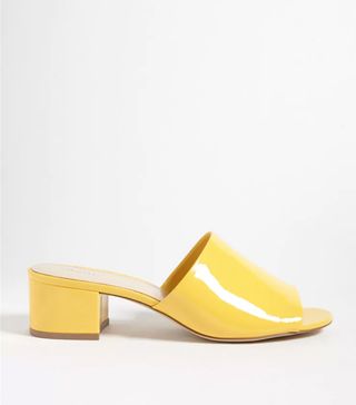 Forever 21 + Faux Patent Leather Slide Sandals