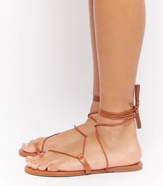 Forever 21 + Lace-Up Tassel Gladiator Sandals