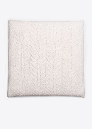 Vince + Cable-Knit Wool and Cashmere Pillow