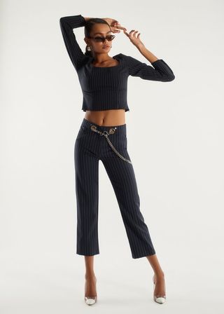Miaou + Tommy Pant in Pinstripe