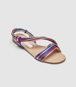 Zara + Multicolored Strap Sandals