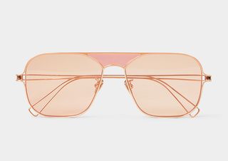 Rejina Pyo x Projekt Produkt + Rose Gold-Tone Sunglasses