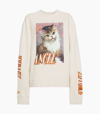 Heron Preston + Sweatshirt With Kitten Print