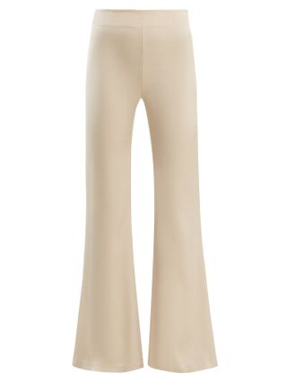 Galvan + Flared Satin Trousers