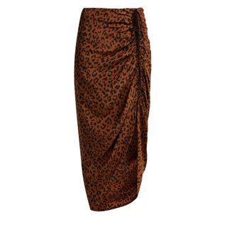 Diane von Furstenberg + Heyford Leopard-Print Silk Skirt