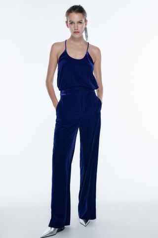 Zara + Fluid Velvet Pants