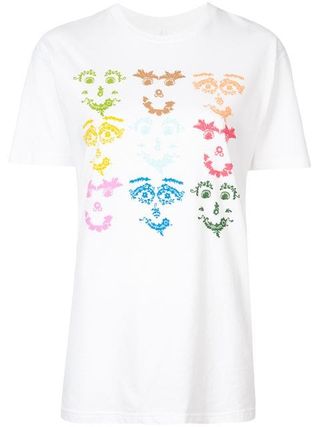Rosie Assoulin + Multicoloured Face Print T-shirt