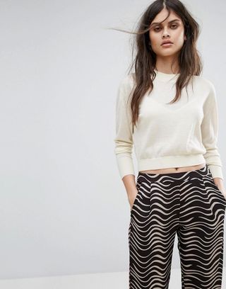 AllSaints + Lotus Cropped Sweater