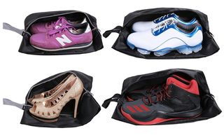 Yamiu + Travel Shoe Bags Set of 4 Waterproof Nylon With Zipper