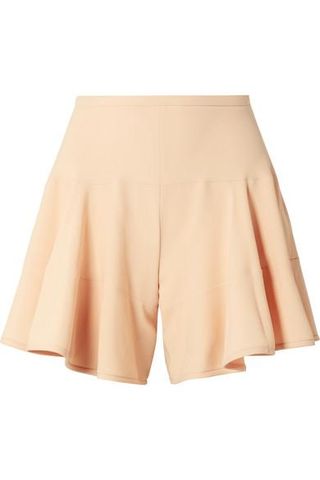 Chloé + Paneled Crepe Shorts