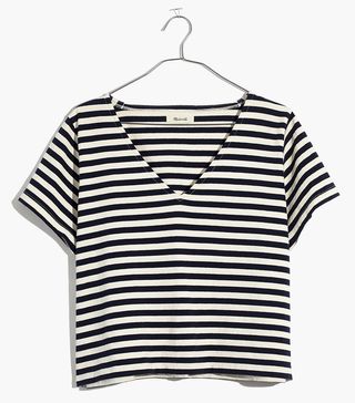 Madewell + Setlist Boxy Top in Marton Stripe