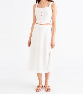 Petite Studio New York + Acacia Top in Ivory