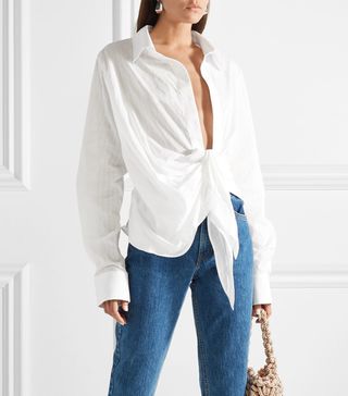 Jacquemus + Bahia Knotted Cotton Shirt